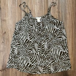 Green/ Grey Tropical H&M L.O.G.G Swing Cami Top